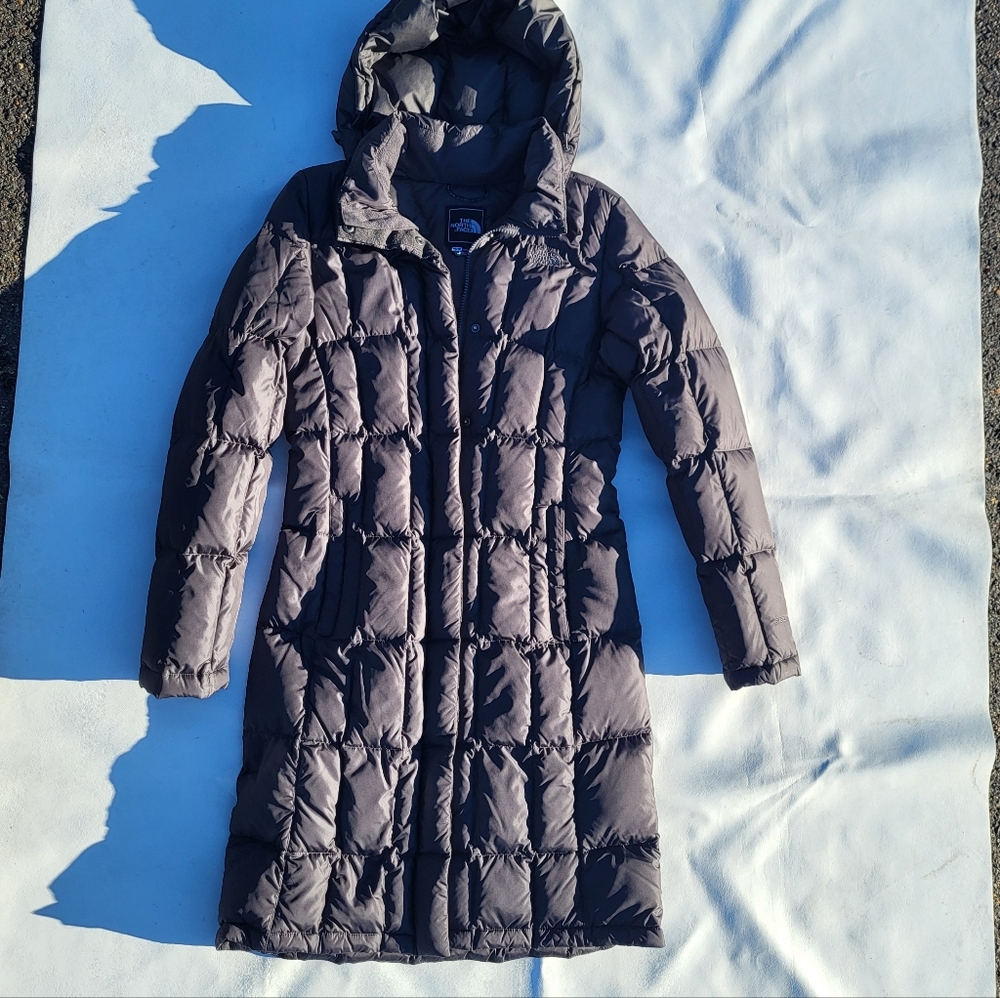 North Face 550 Womens Long Down Puffer Coat - Picture 3 of 11